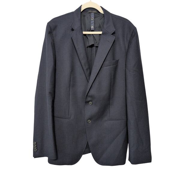 BOSS Hugo Boss Sport Coat Men Size 44R Haylon Slim Fit Navy Virgin Wool